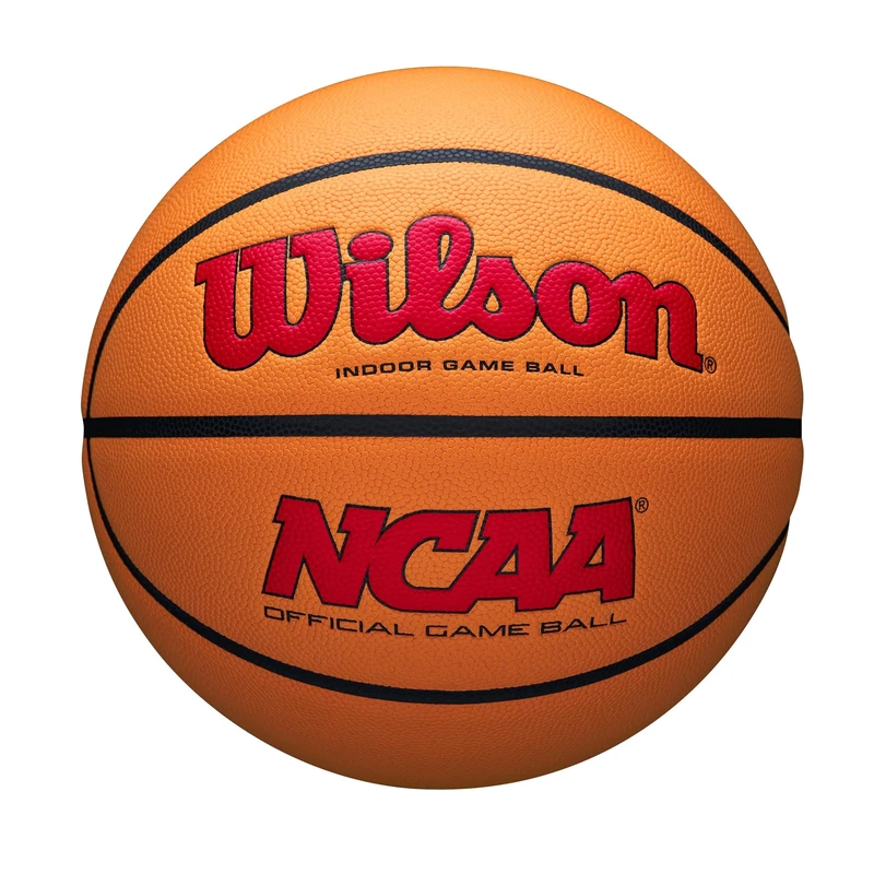 Wilson NCAA Evo NXT Official Indoor Game Basketball - Scarlet/Orange, Size 7-29.5"