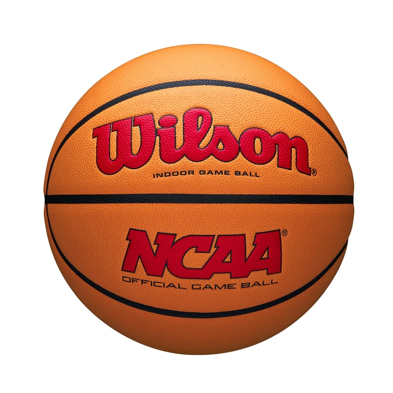 Wilson NCAA Evo NXT Official Indoor Game Basketball - Scarlet/Orange, Size 6-28.5"