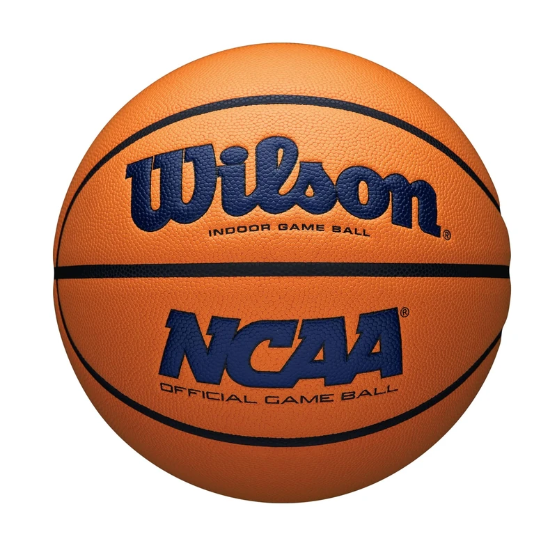 Wilson NCAA Evo NXT Official Indoor Game Basketball - Navy/Orange, Size 7-29.5"