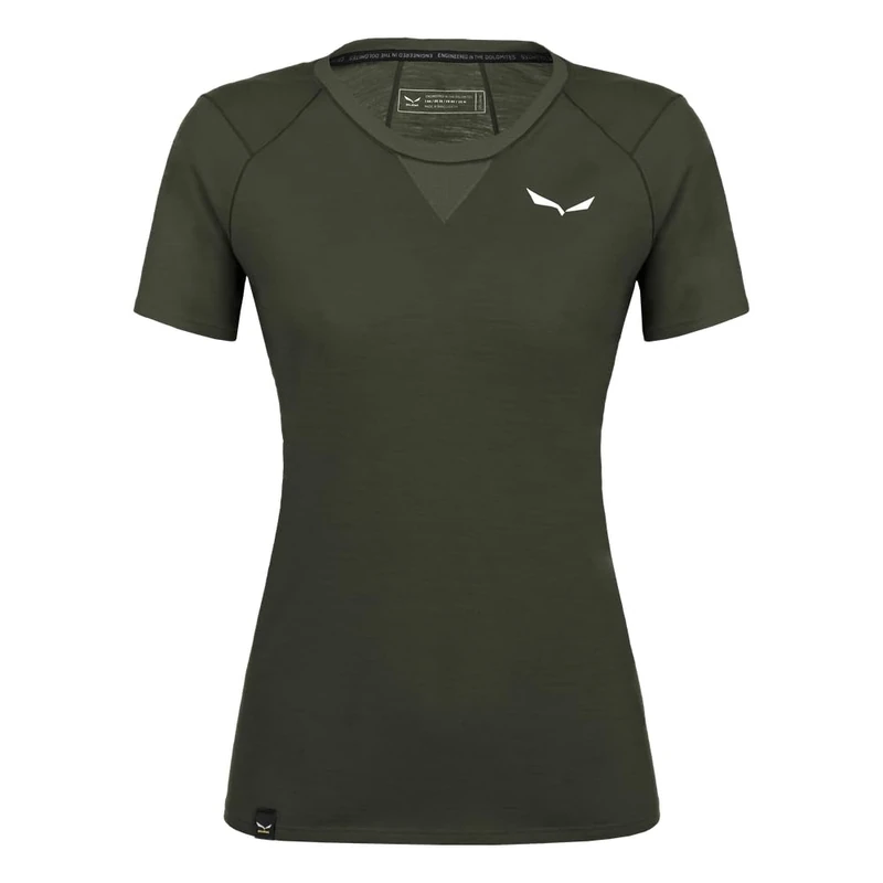 Salewa Agner Merino T-Shirt Women, Green, S