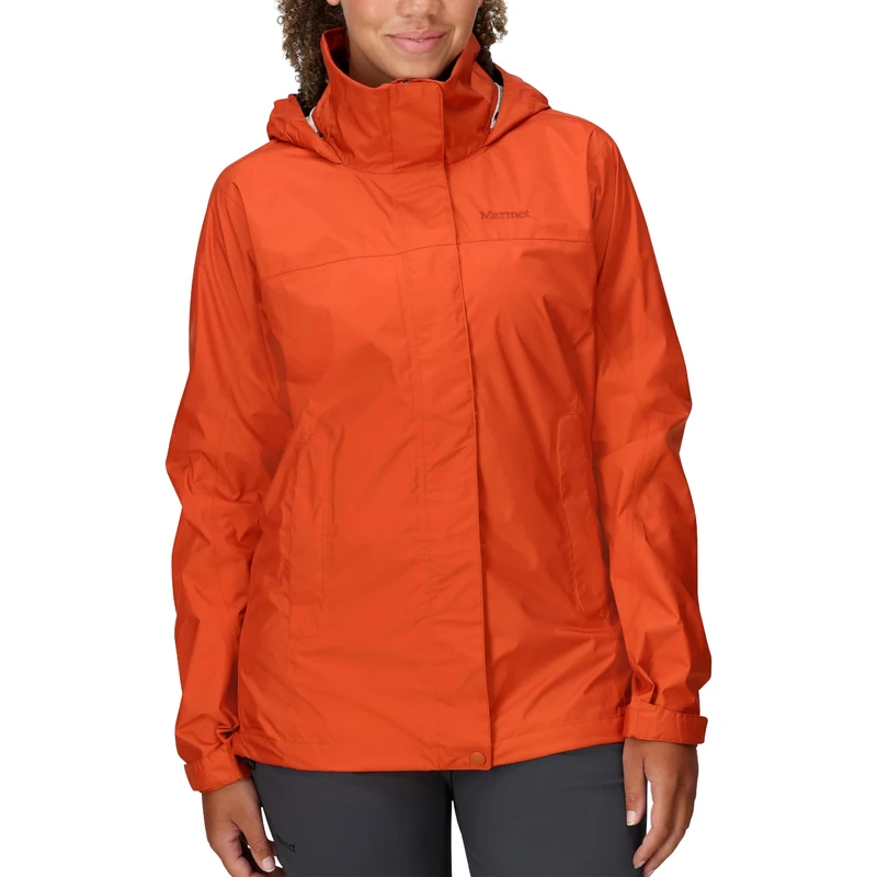 MARMOT Wm's PreCip Eco Jacket eco-friendly build Ginger Blossom M