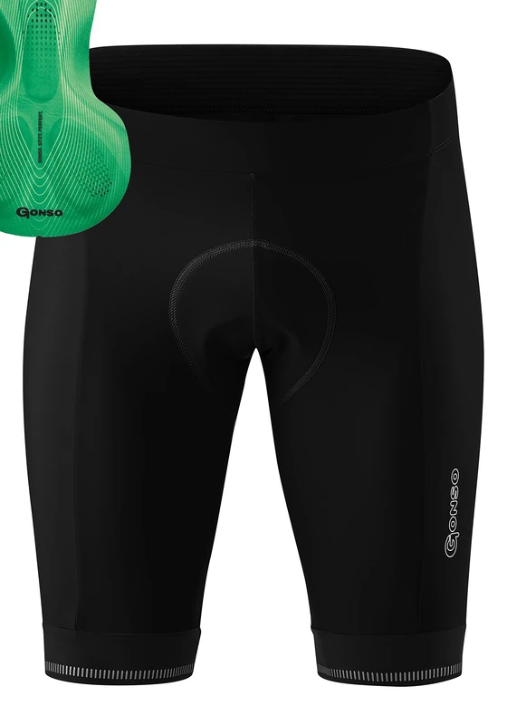 Gonso Sitivo M, Men's cycling shorts, With Sitivo Comfort seat pad, High elasticity of movement and anti-slip silicone leg grippers, Tight fit