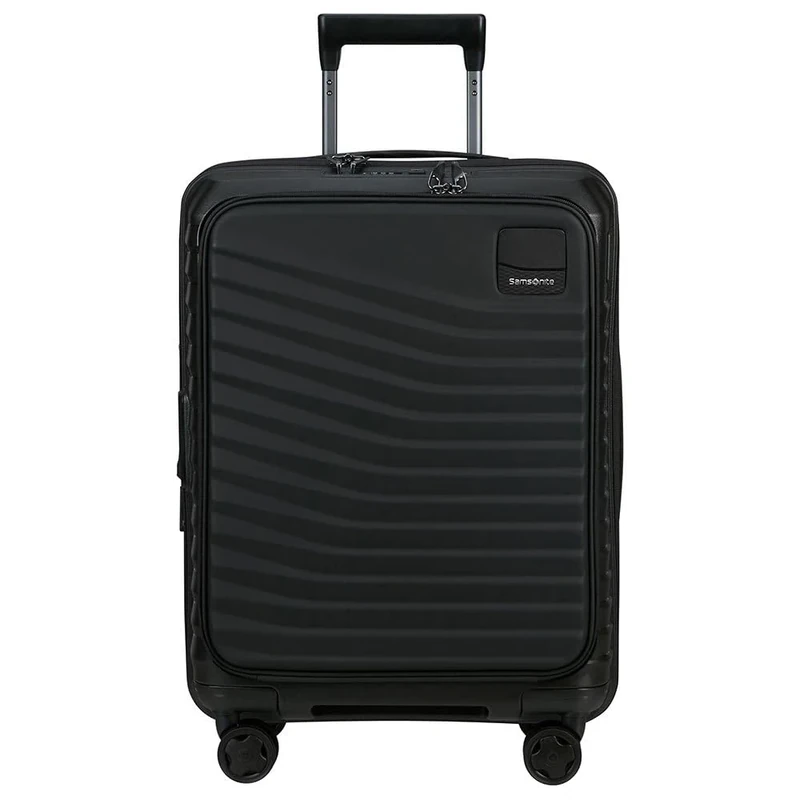 Samsonite Intuo - Spinner S, Expandable Hand Luggage, 55 cm, 42/48 L, Black (Black)