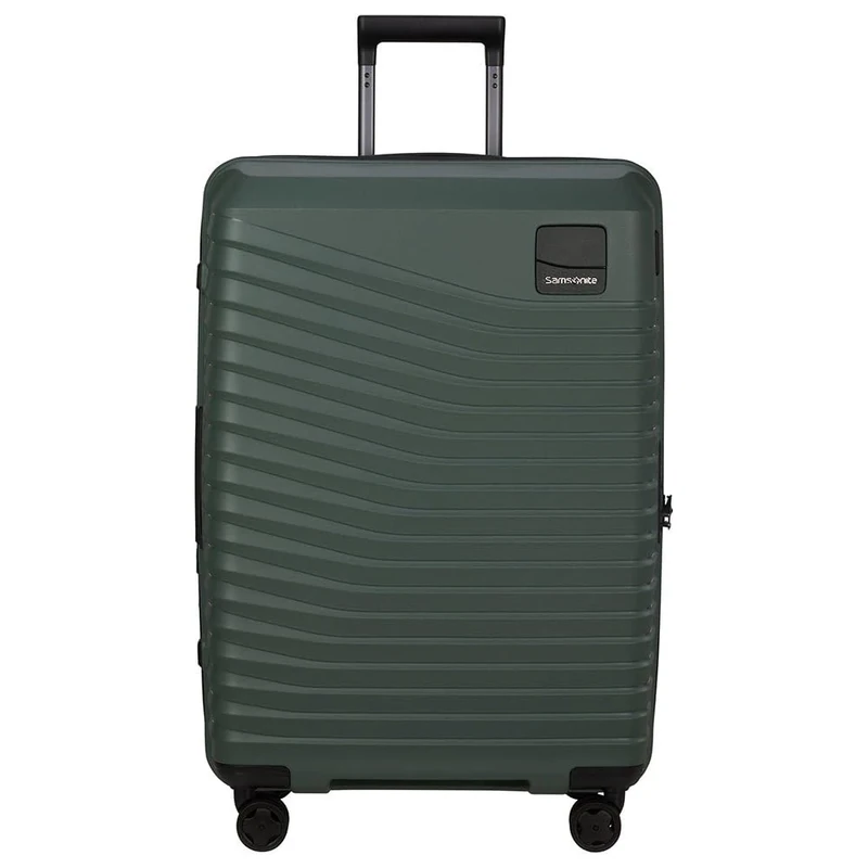 Samsonite Intuo - Spinner M, Expandable Suitcase, 69 cm, 79/87 L, Green (Olive Green)