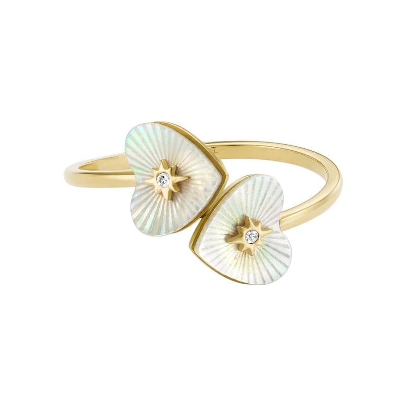 Fossil Women's Stainless Steel open Rings