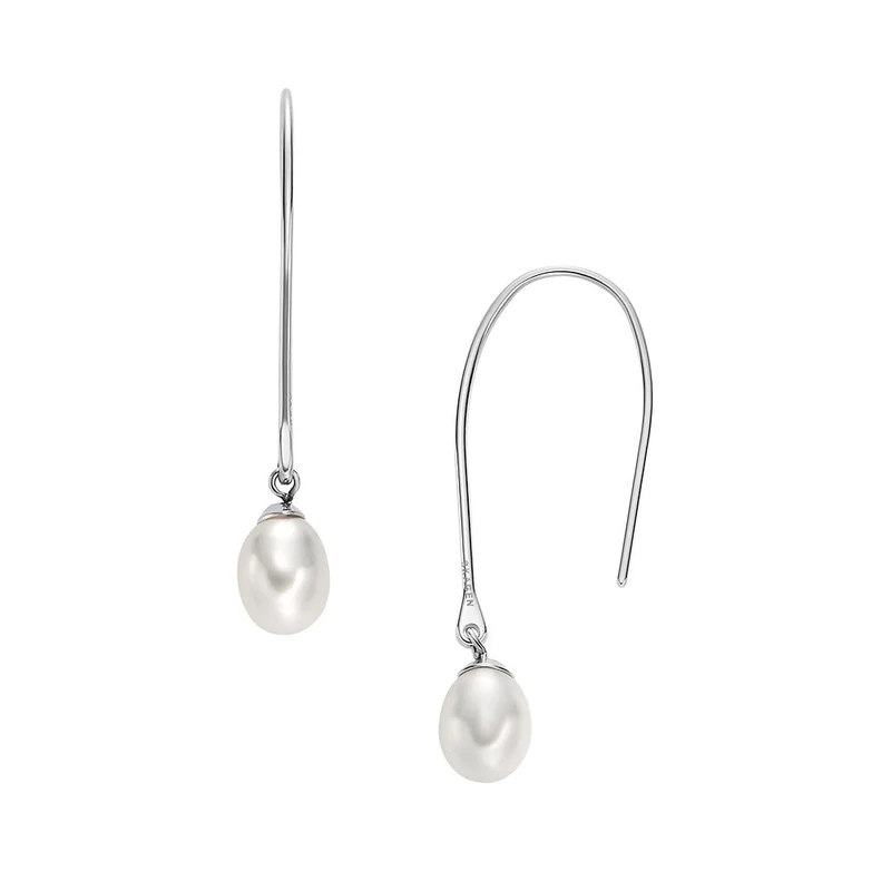 Skagen Women's Silver tone Stainless Steel or Semi- Precious with hook closure Earrings