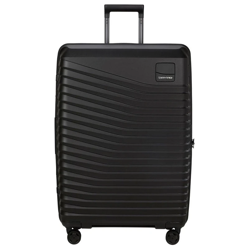 Samsonite Intuo - Spinner L, Expandable Suitcase, 75 cm, 105/115 L, Black (Black)