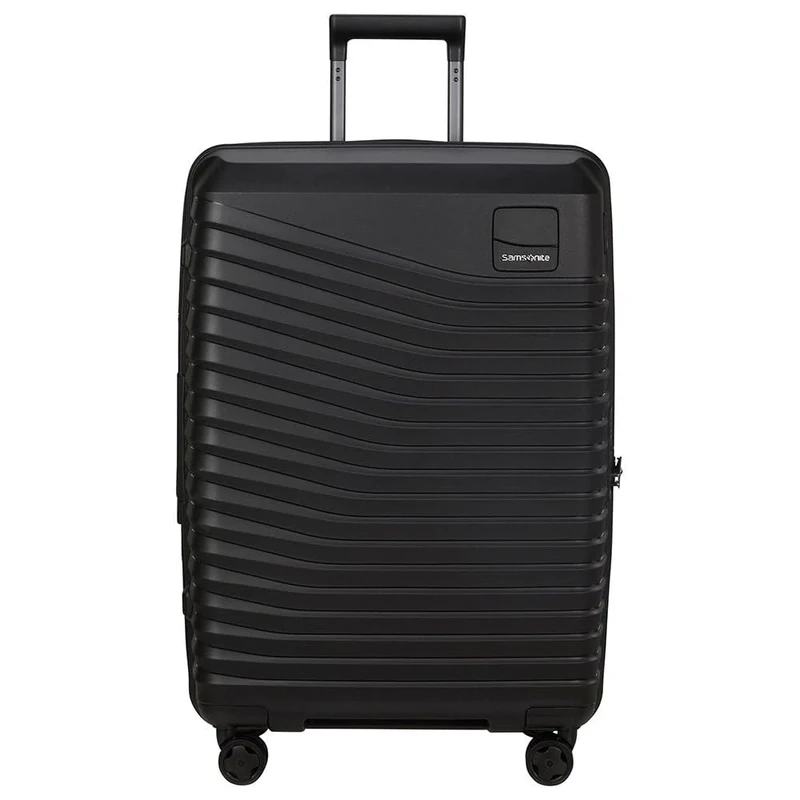 Samsonite Intuo - Spinner M, Expandable Suitcase, 69 cm, 79/87 l, Black (Black)
