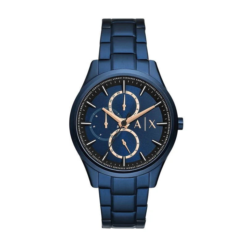 Armani Exchange Watch for Men, Chronograph Movement and 42mm Case Size with Stainless Steel, Leather or Silicone Strap