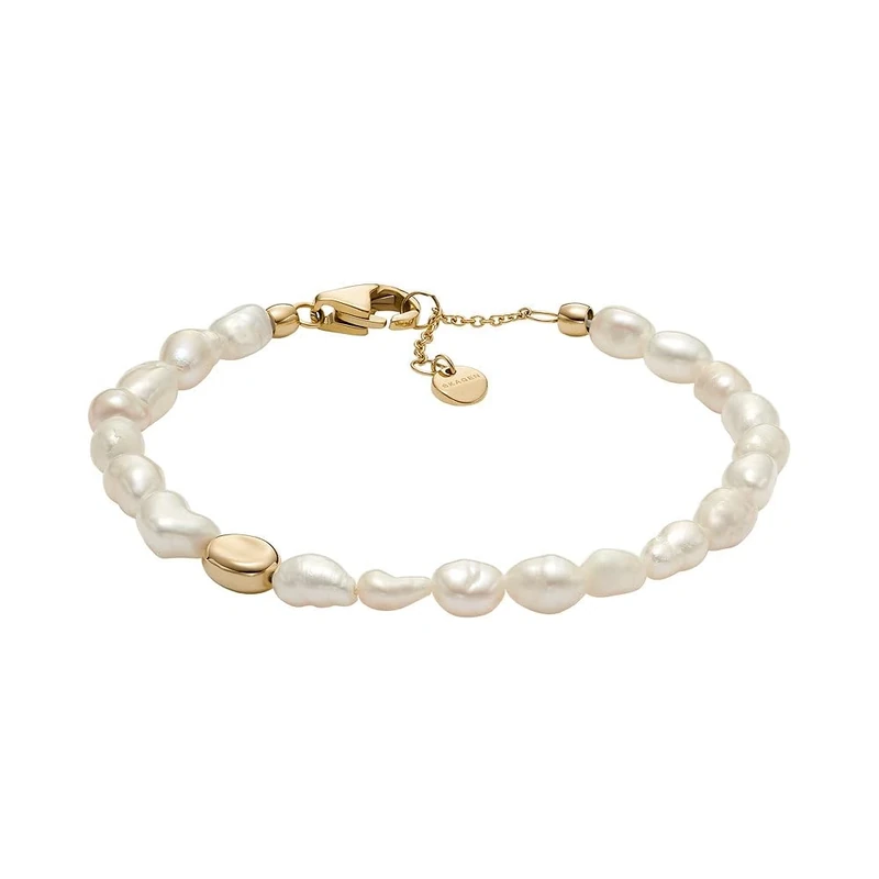 Skagen Women's Agnethe Pearl White Freshwater Pearl Beaded Bracelet, SKJ1825710