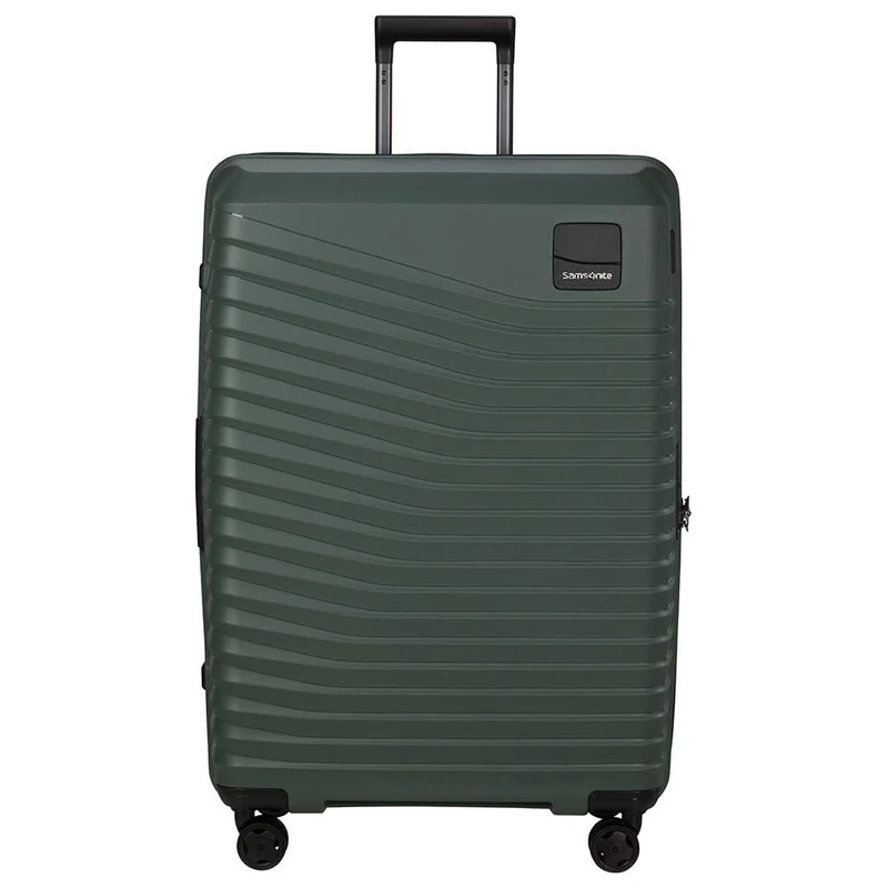 Samsonite Intuo - Spinner L, Expandable Suitcase, 75 cm, 105/115 L, Green (Olive Green)