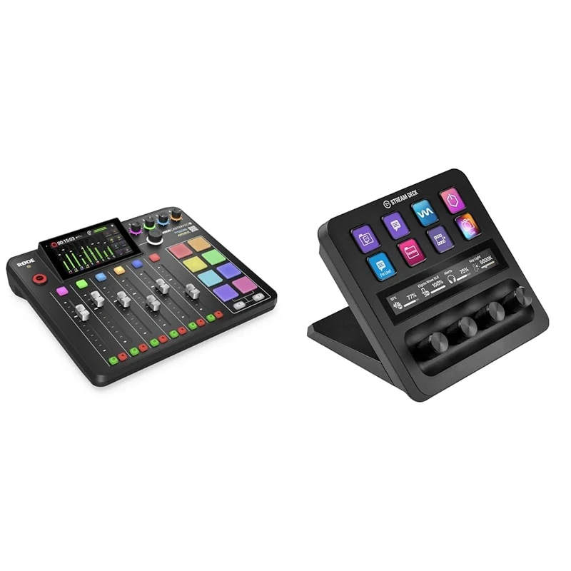 RØDE RØDECaster Pro II All-in-One Production Solution for Podcasting & Elgato Stream Deck +, Audio Mixer, Production Console and Studio Controller