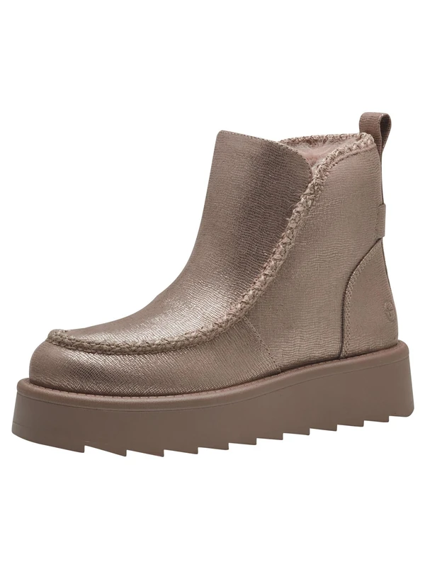 Tamaris Women's warm lining boots textile, Bronce, 6.5 UK