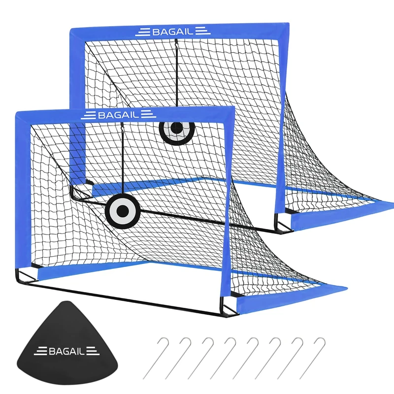 BAGAIL Pop Up Football Goal with Target and Carry Bag