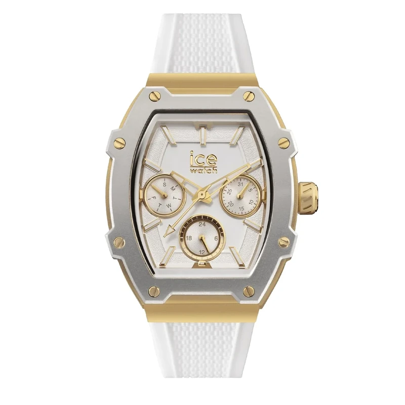 ICE-WATCH - ICE boliday White Gold - Ladies White Watch with Silicone Strap - 022871 (Small)