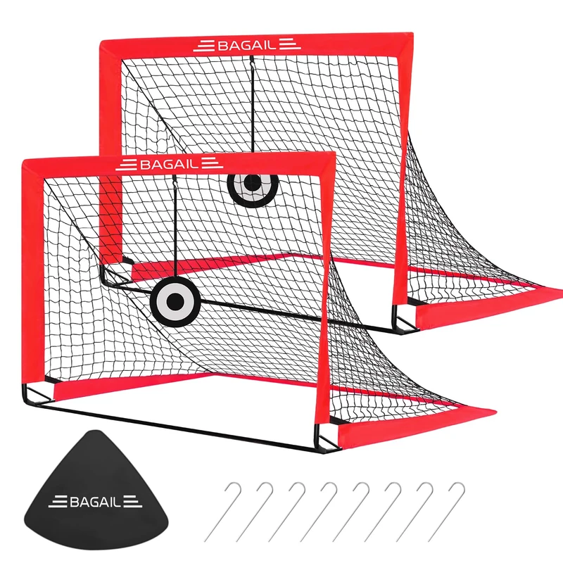 BAGAIL Pop Up Football Goal with Target and Carry Bag