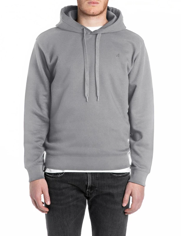 Replay Men's Hoodie, 093 Lead Grey, M