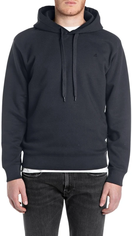 Replay Men's M3103 Hooded Sweatshirt, 067 Night Blue, XXL