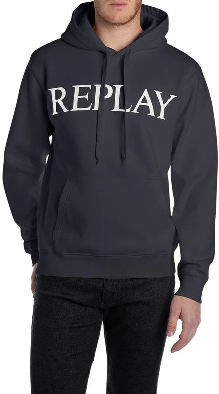 Replay Men's Hoodie, 067 Night Blue, 3XL