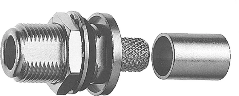 TELEGARTNER Telegärtner J01021A0212 J01021A0212 N Connector Coupling, Straight 50 Inches, Pack of 1