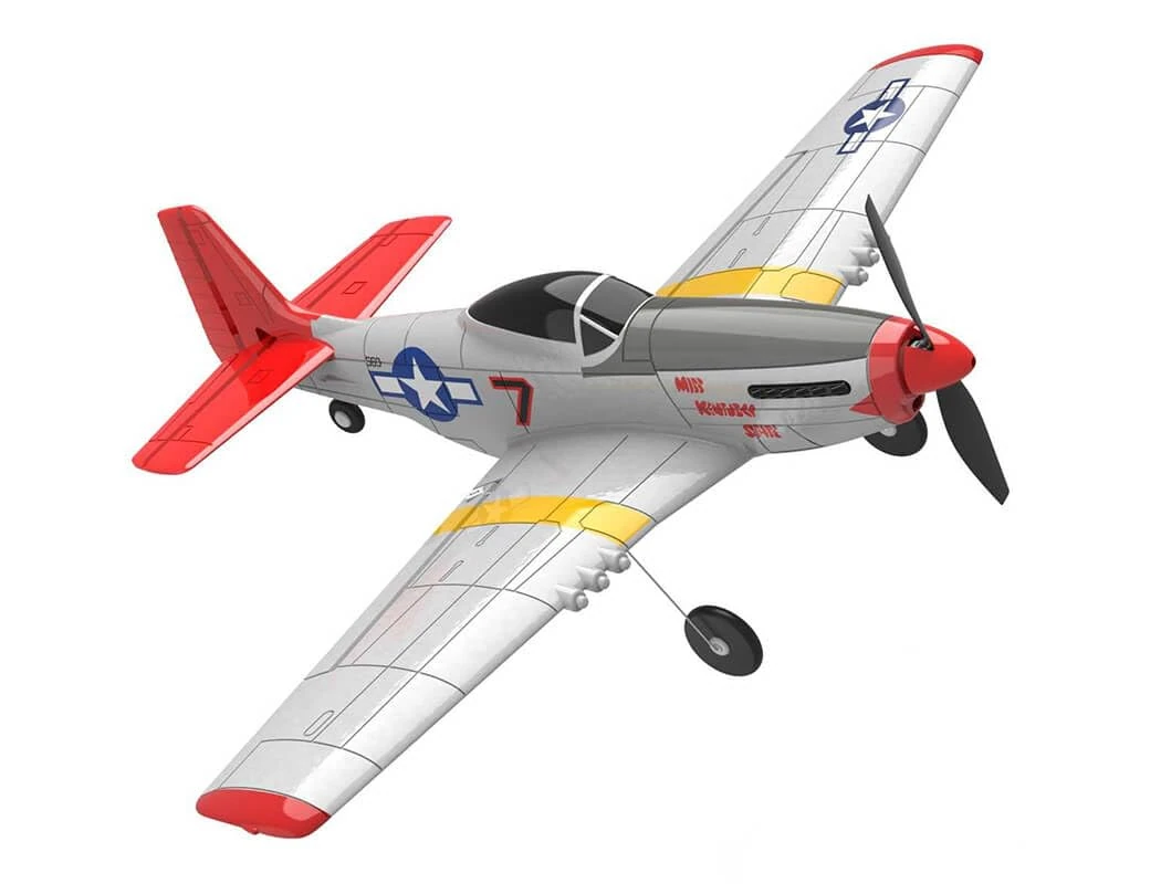 Volantex P-51D MUSTANG V2 RED 4CH 400MM BRUSHED w/GYRO RTF
