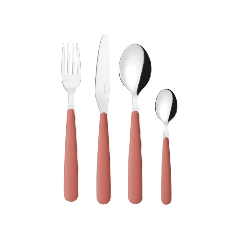 Guzzini - POP Set of 24 Cutlery - Terracotta - 127500264