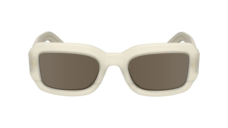 Calvin Klein Unisex Adult Sunglasses CK24511S - Chalk with Solid Brown Lens