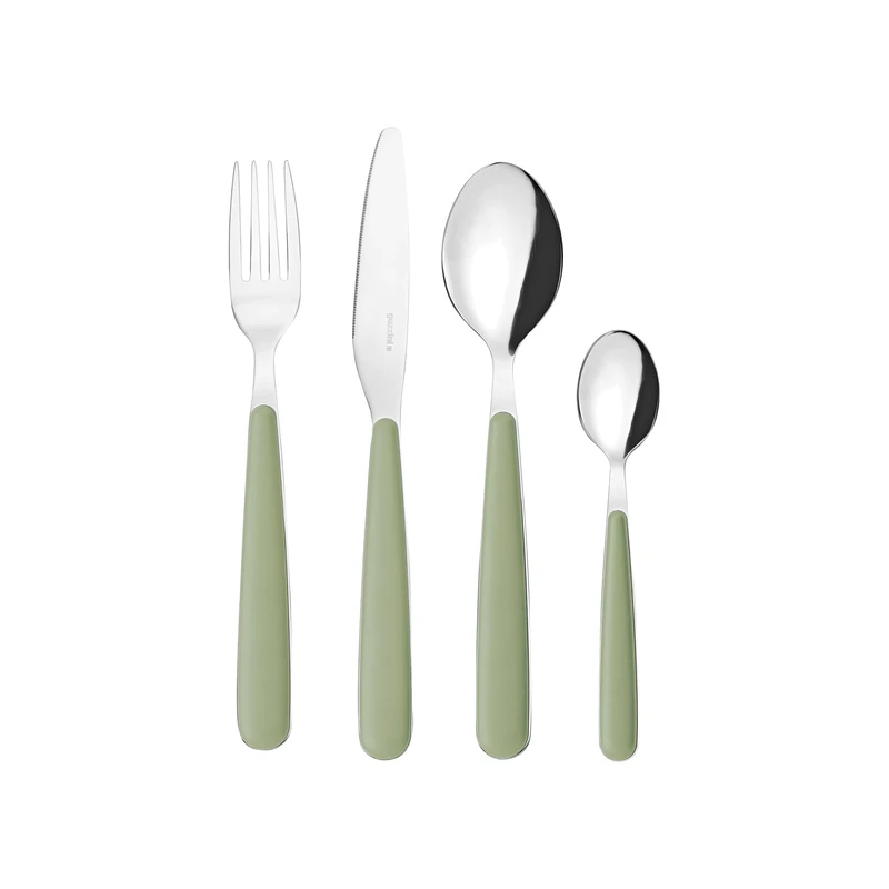 Guzzini - POP Set of 24 Cutlery - Sage Green - 127500176
