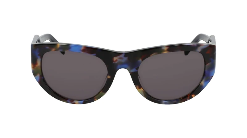 DKNY Women's Sunglasses DK550S - Blue Tortoise with Solid Smtruee Lens