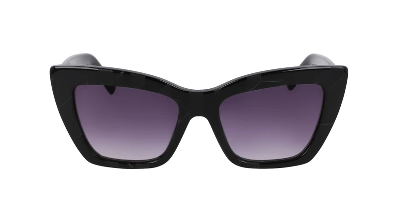 KARL LAGERFELD Women's Sunglasses KL6158S - Black with Gradient Grey Lens