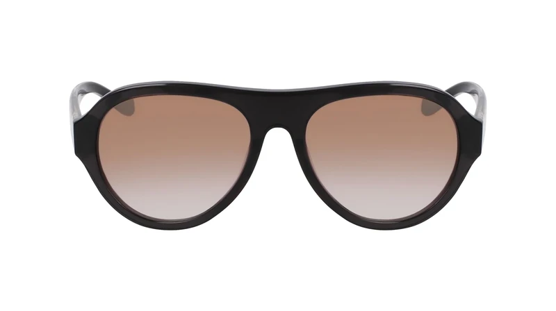 DONNA KARAN Women's Sunglasses DO514S - Black Crystal with Smoke Gradient W/Gold Flash Lens