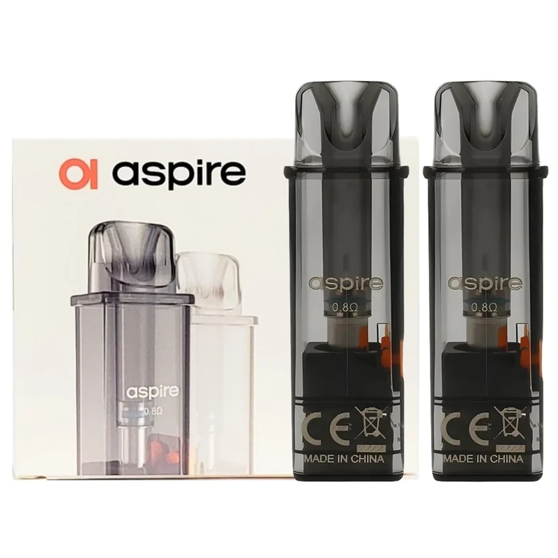 Aspire Gotek X Replacement Pods [0.8 XL] Gotex Vape Pods Refillable Vape Cartridge, Compatible with Aspire Gotek X Kit No Nicotine 2 Pack (0.8ohm)