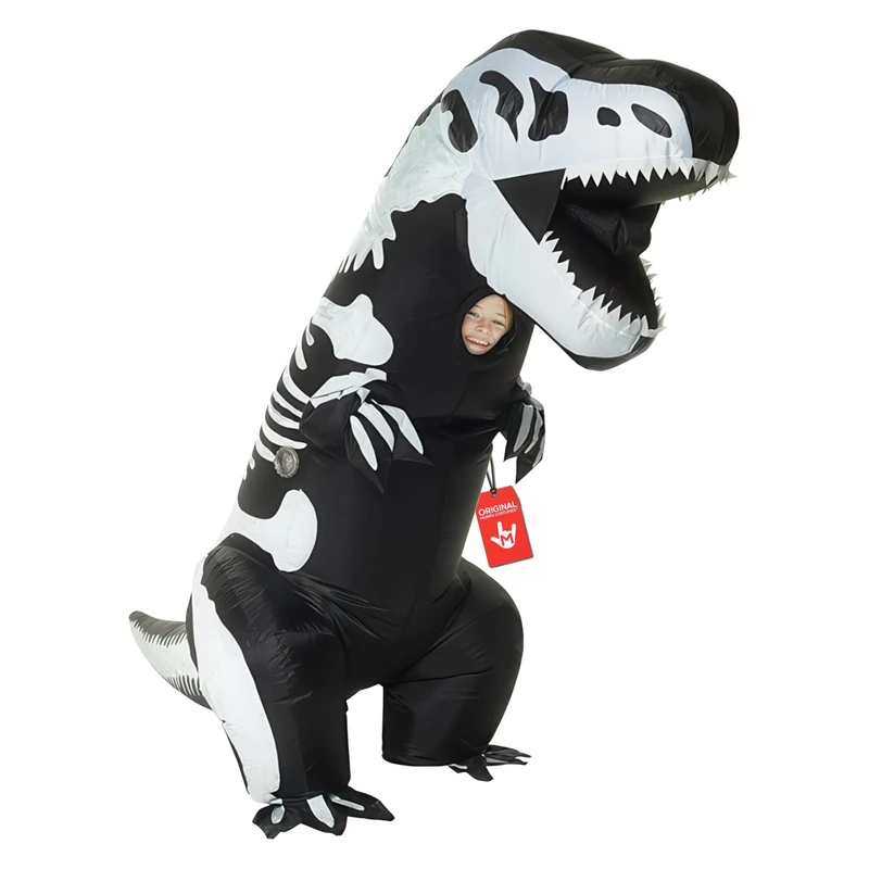 Morph Skeleton Inflatable Dinosaur Costume Kids, Blow Up Skeleton Costumes, Inflatable Costumes for Kids, Blow Up Costume Kid