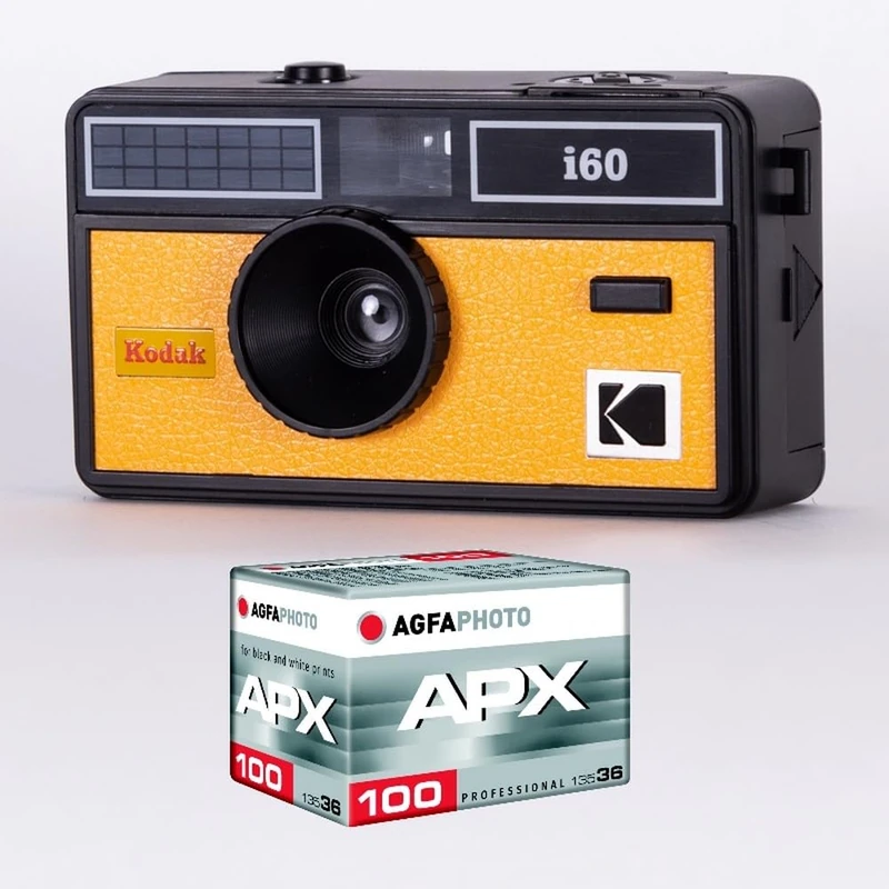 KODAK DA00258 – KODAK i60 Camera Pack and 1 100 ISO Film with 36 Poses, 31 mm Optical Lens, Suitable for ISO 200/400/800 Films, for 35 mm Colour Films – Yellow – Yellow