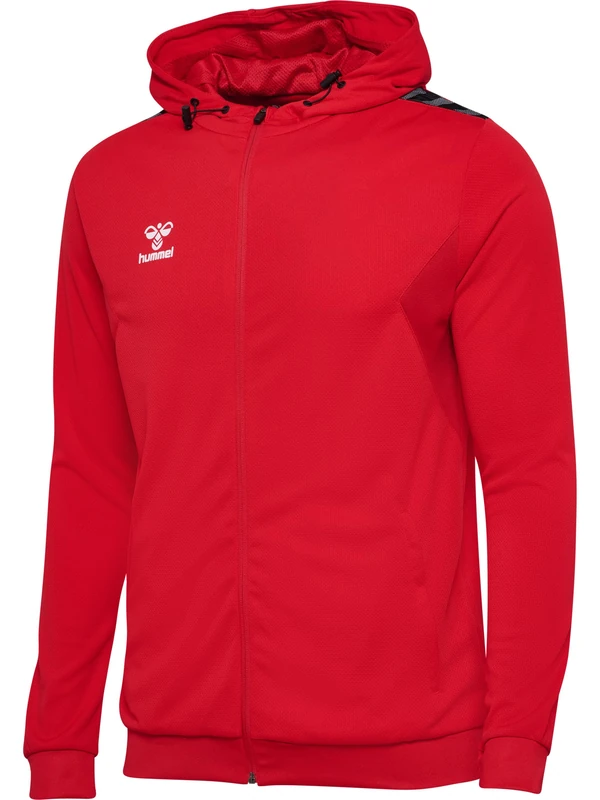 hummel Hmlauthentic Multisport Men's Zip Hoodie Size True Red - Image 1