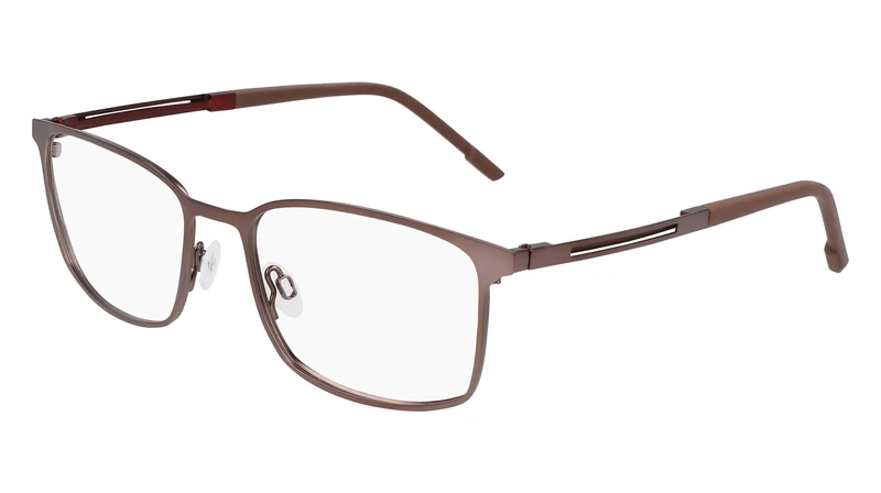 Flexon Men's Eyewear, Matte Coffee/Red, One size