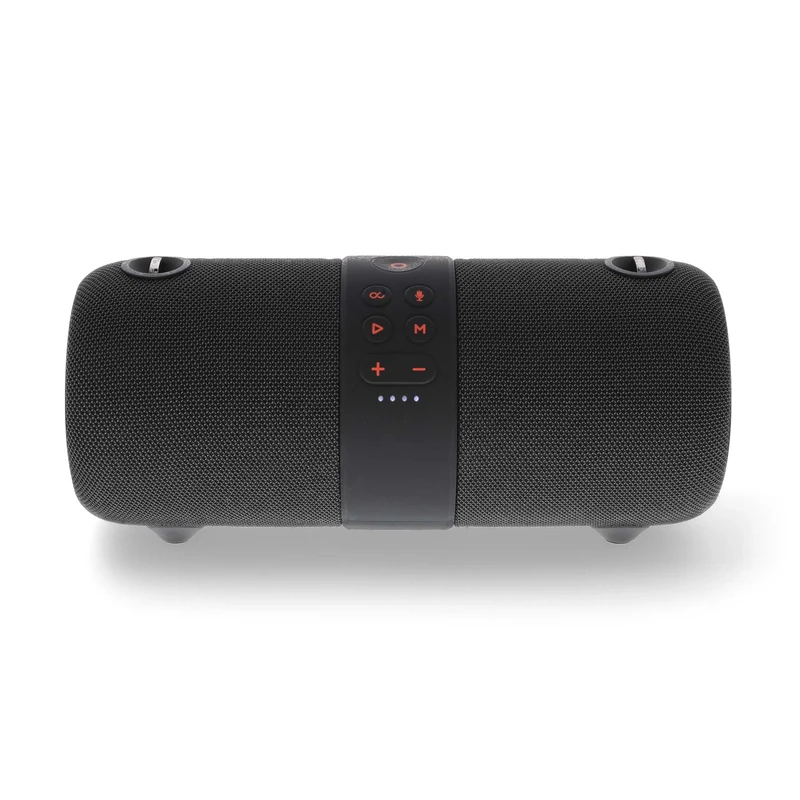 Nedis Bluetooth Speaker, 40W Portable Wireless Stereo with Built-In Mic, RGB LED Lights, IPX6 Water Resistant, TWS Pairing, USB-C Charging, Up to 6.5H Playtime - Black