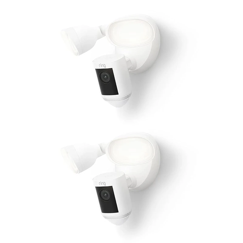 Ring Floodlight Cam Wired Pro - 2K Security Camera 2-Pack