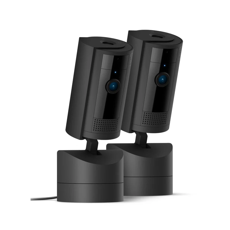 Ring Pan-Tilt Indoor Camera | Plug-In Pet Security Camera | 360° pan & 169° tilt coverage, Manual Privacy Cover, HD video, Two-Way Talk, Wi-Fi | 30-day free trial of Ring Subscription | 2 Cameras