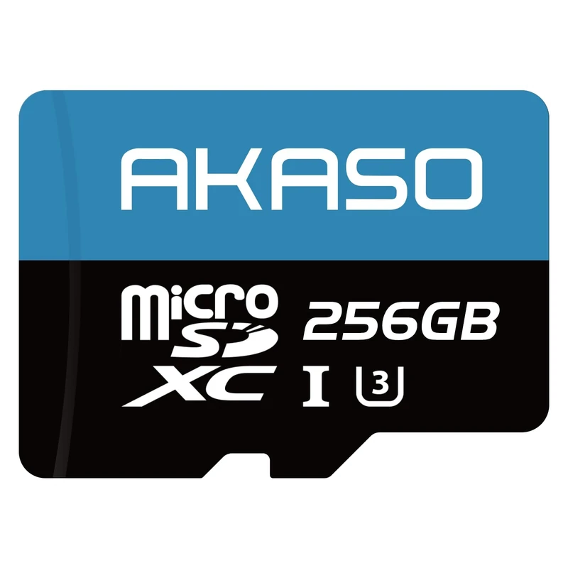 AKASO 256GB microSDXC Memory Card - Up to 100MB/s, C10, U3, Full HD, 4K, MicroSD Card
