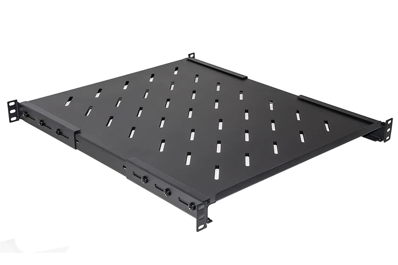 Connetto - Shelf for Wardrobe Rack 19" Extendable 550 mm with 4 Hooks Black