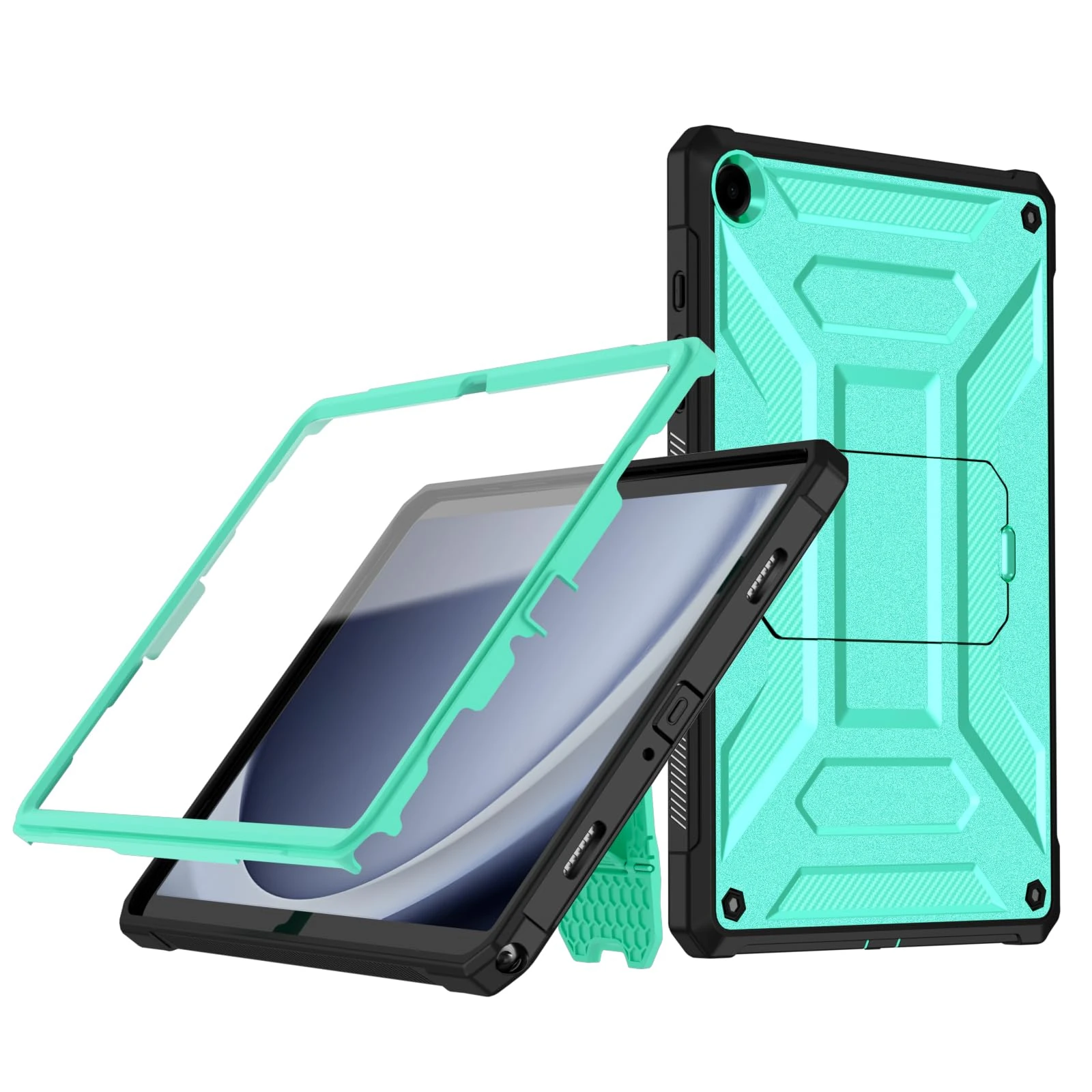 Samsung Galaxy Tab A9+ Plus Case 11 inch 2023, TrendGate Lightweight Shockproof Armor Series Full Cover Built-in Screen Protector with Stand for Galaxy Tab A9+ 11'' (SM-X210/X216/X218) - Green