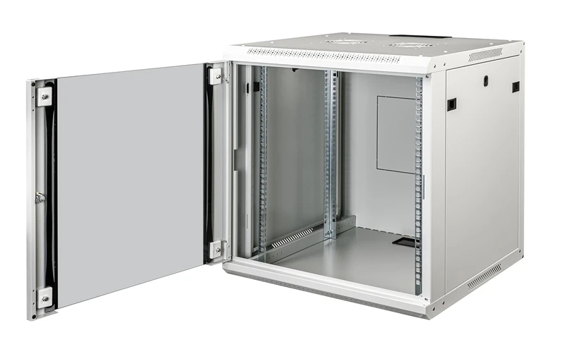 Connetto - cabinet rack 19" 6 units for wall networks mm (h)380 x (w)600 x (d) 450 mm colour grey glass door