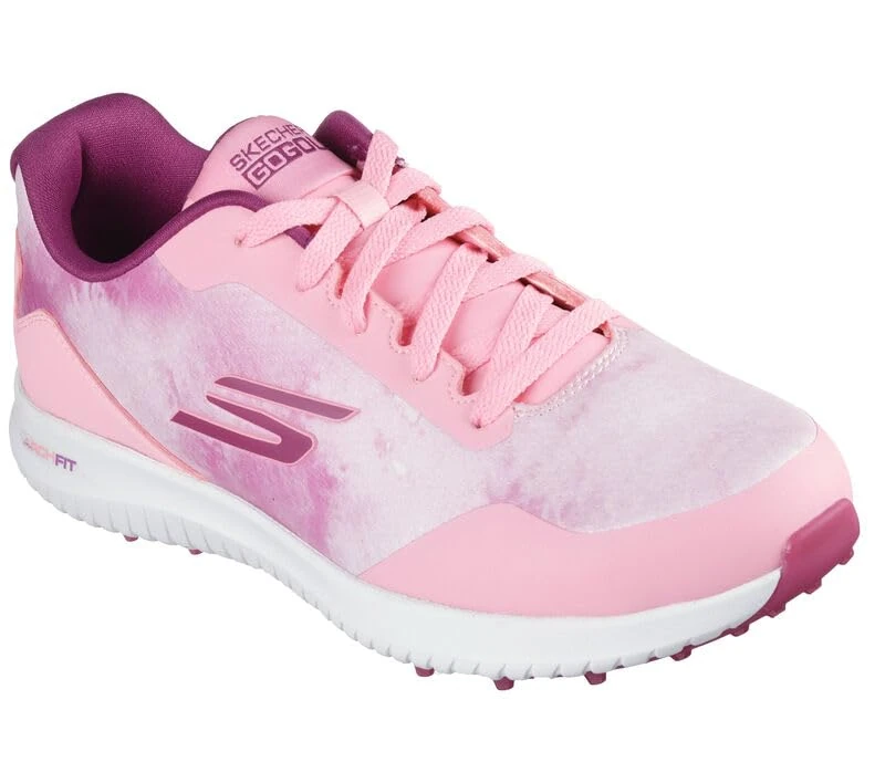 Skechers Women's GO Golf MAX 2 Splash Golf Shoe, Pink, 3