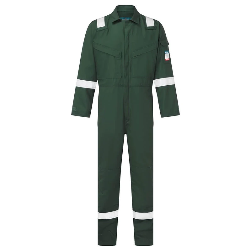 Portwest Combinaison FR Legère Antistatique 280 g Vert S - FR(38-40) - UK(30-32) - Vêtements de Travail - Image 1