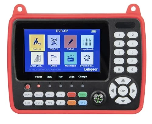 Signal Meter Satellite Finder Labgear S501 DVB-S2/T2 dCSS LNB Satellite/Sky Q and Terrestrial Combo Signal Meter Wideband Compatible