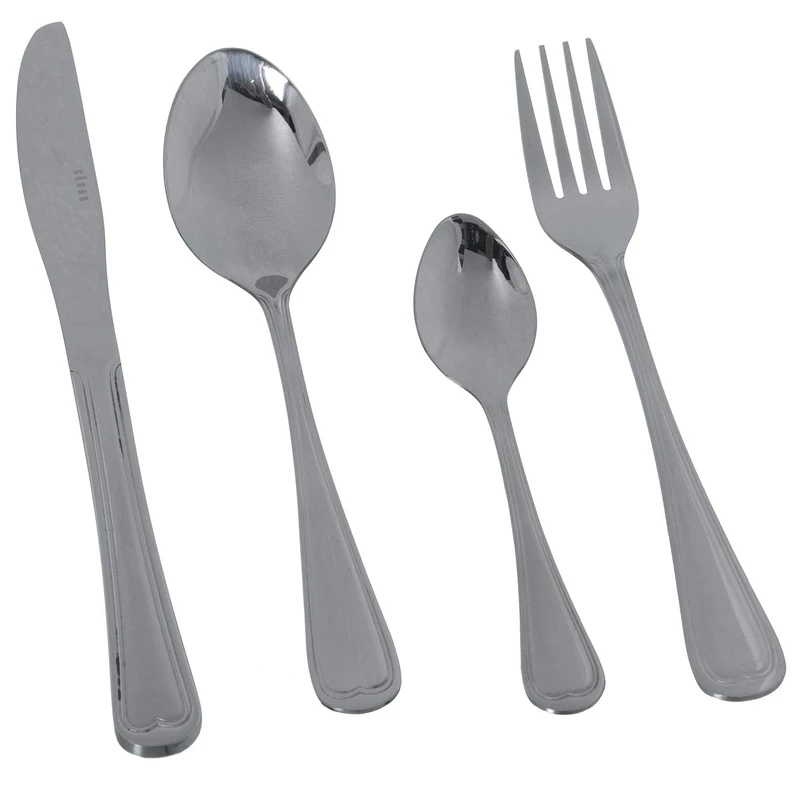 Set of 24 Stainless Steel Cubiertos 18/10 BRILLOSONIA APTO para LAVAVAJILLAS - Image 1