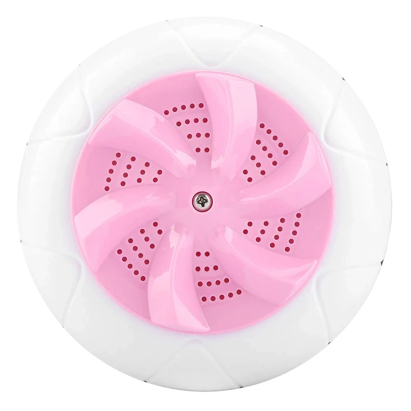 Portable Washing Machine, Mini Ultrasonic Dishwasher Usb Sink Washing Machine Lazy Laundry Turbine Washer for Hankies Underwear, for Home Travel Business Camping RV Trip (Pink)