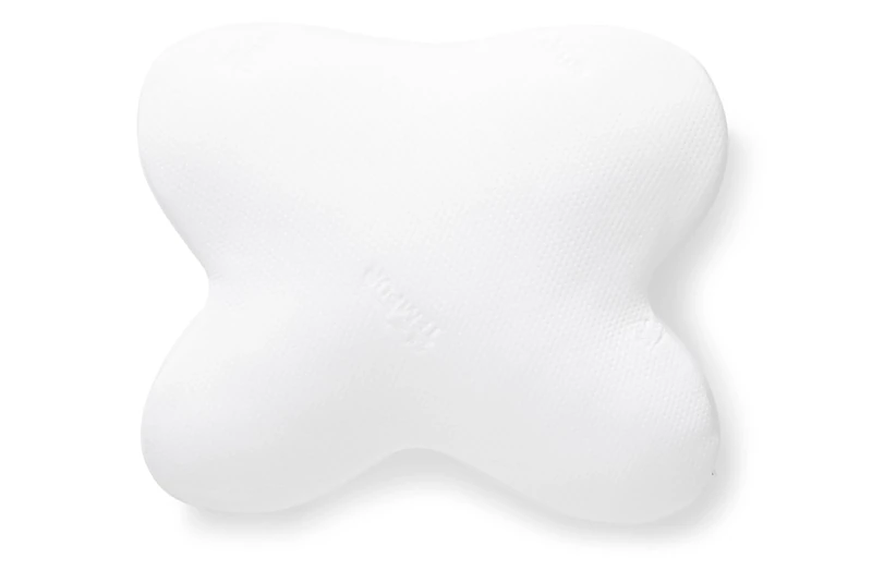 TEMPUR Ombracio Pillow 60cm x 50cm - Unique Huggable Star Shape Pillow Designed For Abdominal Sleepers. Made from NASA Recognised Memory Foam Material. Made in Denmark, White