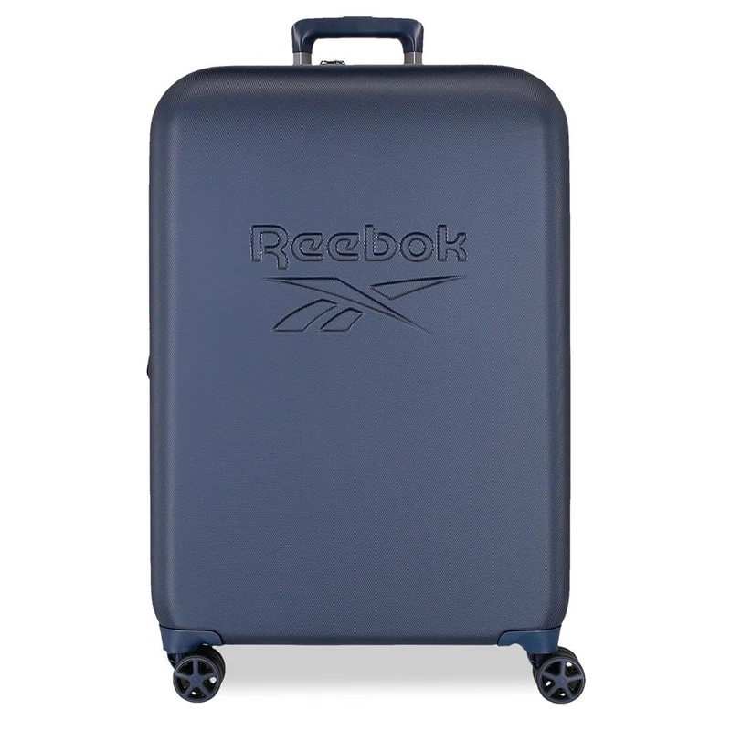 Reebok Franklin Medium Suitcase, Blue, 49 x 70 x 27 cm, Hard ABS, TSA Lock, 72 L, 3.8 kg, 4 Double Wheels, by Joumma Bags